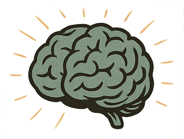 Brain illustration for partnership